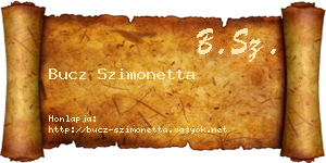Bucz Szimonetta névjegykártya